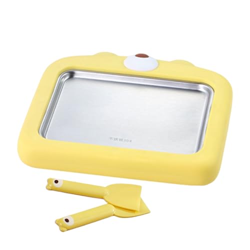Helador Roller Maker - Helado Rolly Maker con 2 raspadores | Bandeja de fabricantes de rolleros de yogurt de placa fría | Versátil de helado para el hogar para adultos Actividades de familias para niñ