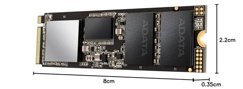 ADATA XPG SX8200 Pro M.2 NVME 1TB PCIe Gen3x4 2280 Internal Solid State Drive/SSD, Read/Write Speed up to 3500/3000 MB/s -Compatible with PC and Laptop- ASX8200PNP-1TT-C