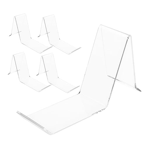IMIKEYA Expositores De Zapatos Acrílico Transparente, Juego De 5 Piezas, Soporte Rígido, Diseño Compacto, Para Venta Minorista y Escaparates Profesionales