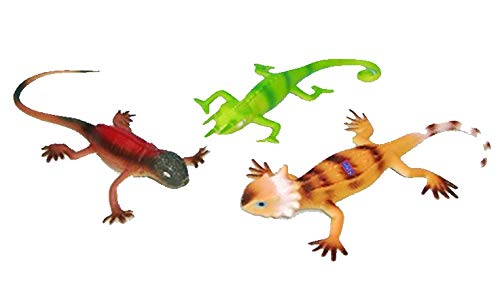 La-La Toys Lizard Figures (Medium, Multicolour)