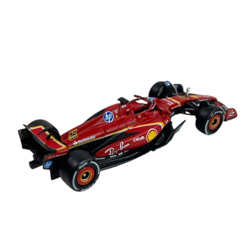 Image of Bburago - F1 Ferrari SF-24 Monza GP 2024#16 Charles Leclerc, Model Car 1:43, replica of the Italian GP winner, Monza Special Edition, Ferrari License, age 36+ Months