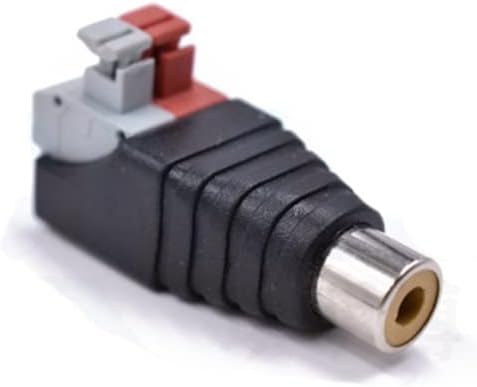 2 Pack Adaptador RCA Hembra a Conector de Tira de Tornillo miniatura 4