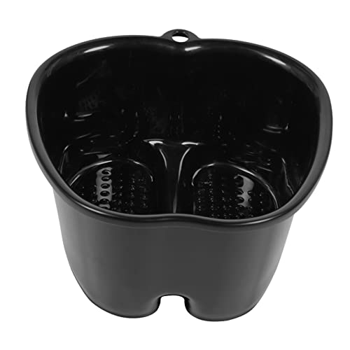 Balde para baño de pies negro de plástico duradero