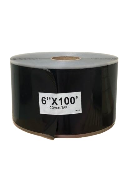 Black 6" x 100' 60 mil EPDM P&S Cured Rubber Cover Tape,10 Times Stronger Than Regular P & S Flashing,