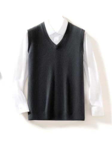 Men Wool V-Neck Sweater Vest Pullover Winter Basic Casual Knitted Soft Sleeveless Waistcoat Top4