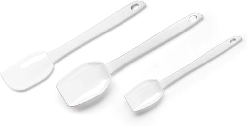 Cuisinart CTG-00-3SP - Juego de 3 espátulas de silicona, color blanco