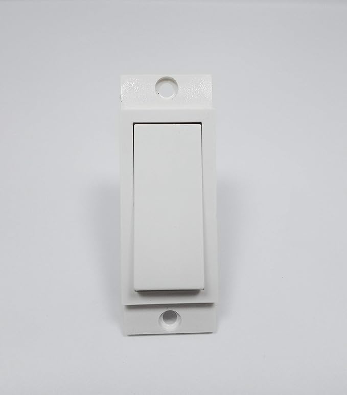 North West Polycarbonate 1M 6A One Way Switch (Pack Of 2, White) Ref No. M0110
