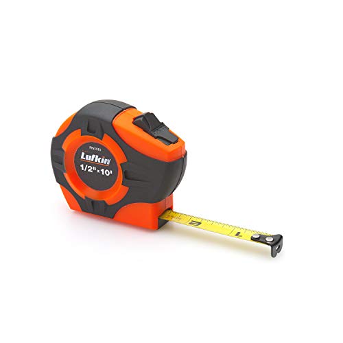 Crescent Lufkin 3/4' x 16' P1000 Series Hi-Viz Orange Yellow Clad A2 Blade Power Return Tape Measure - PHV1316N