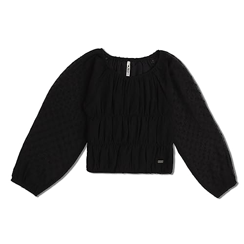 Pepe Jeans Girl’s Regular Fit T-Shirt (PG301637_Black