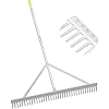 Amazon.com : Byhagern Landscape Rake 36'', Aluminum Rake with ...