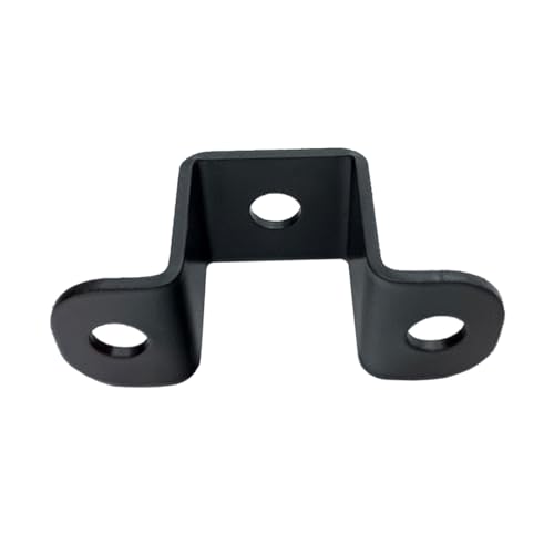 Image of 6 PCS 1x1 inch Square Pipe Tube Strap Clamps,1 inch metal u shaped bracket, steel u clamp bracket for mounting,Black