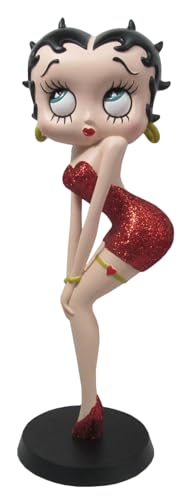 Betty Boop Classic Pose (vestido rojo con purpurina)   Figura coleccionable de 29 cm