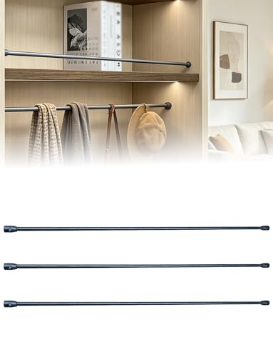 HLHLH Barandilla Protectora Decorativa, Riel Basculante for El Hogar De 3 Uds for Estantes, Galería for Repisa Baño, Estante for Libros Archivos Escritorio Oficina(Gray,41cm/16in)