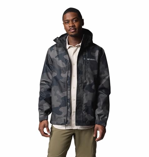 Image of Columbia Men Omni-Tech Hikebound II Printed Hiking and Trekking Waterproof Rain Jacket