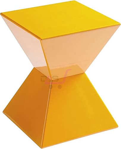 Image of Brown Arts Shoppee Craetive Side Table, Nightstand Coffee End Table for Living Room, Bedroom, Small Spaces Side Table for Living Room (Green) (Yellow)