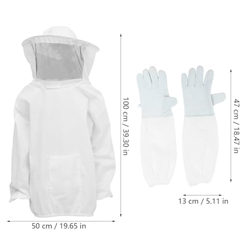 Combinaison apiculteur anti-insecte avec moufles vêtement apiculture solide
