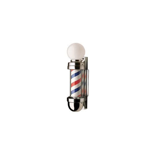 William Marvy Model 410 Barber Pole, Wall-Mount Two-light