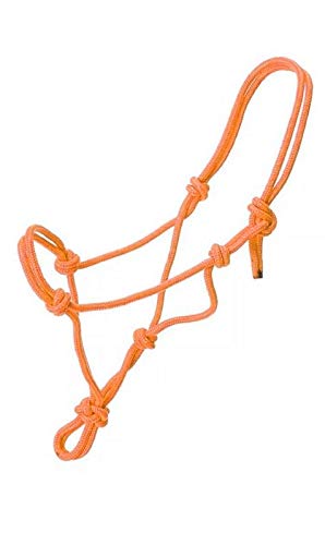 Adjustable Rope Horse Halters for Training and Riding - Full(Orange)