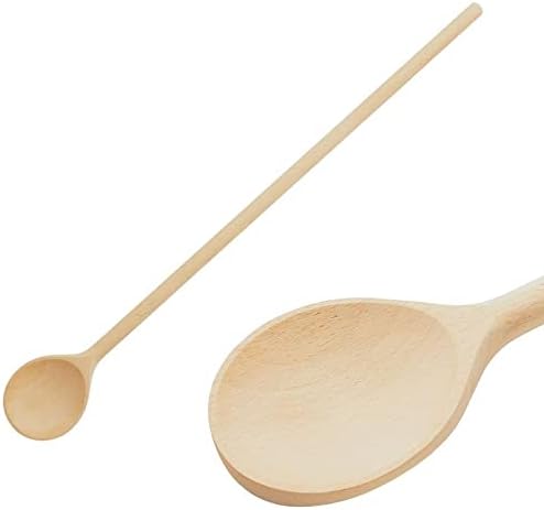 Extra Long Spoon for Cooking & Mixing in Big Stock Pots Cauldron - 60cm Beechwood High Heat Resistant Spoon for Camping, Restaurants, Brewing. Super Strong & Sturdy - MR. WOODWARE