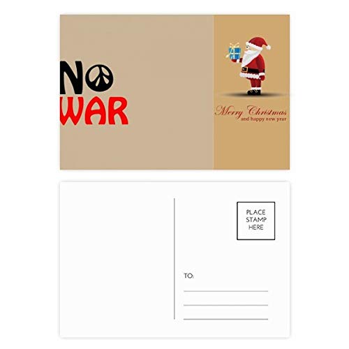 Cartes postales Love Peace lot de 20 pour vœux de Noël