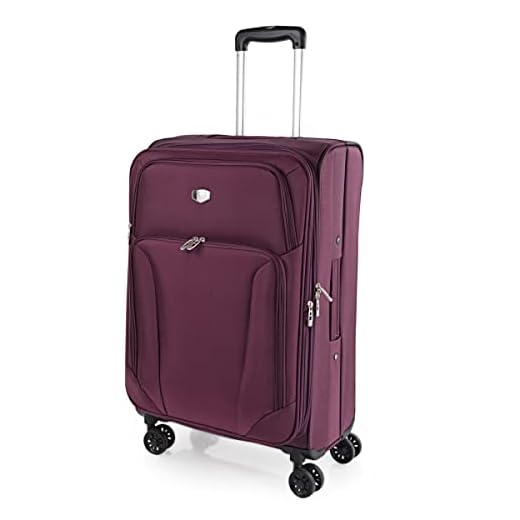 ITACA - Maletas de Viaje Medianas - Maleta Mediana de Material Superligero EVA - Maleta Mediana 4 Ruedas - Maleta de Viaje. Maletas Medianas. 101460, Morado