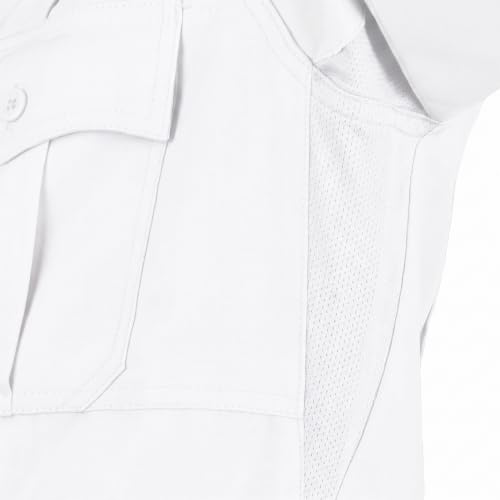Image of First Class 100% Polyester Short & Long Sleeve Zippered Uniform Shirt 4 Pocket Hidden, Law Enforcement BDU Zipper Closure.