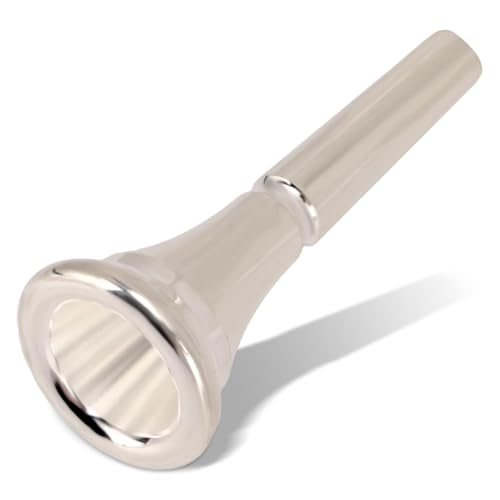 Silberhorn Waldhorn Mundstück - Einzelne Französisch Horn Mundstücke aus Messing - Stilvolle Blasinstrument Zubehör für Professionelle Spieler