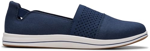 Clarks Clarks Women's Breeze Vibe CloudSteppers Slip On Loafer, Navy, 10