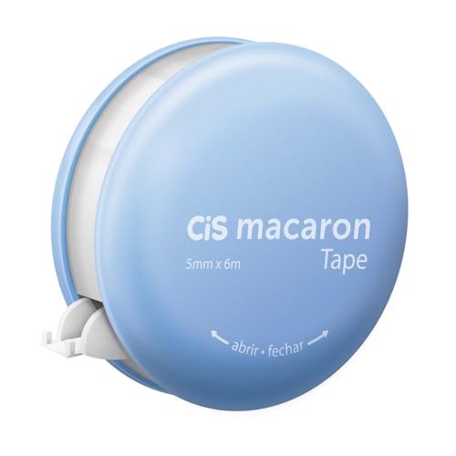 CIS Fita Corretiva Macaron - Azul - Blister com 1 unidade