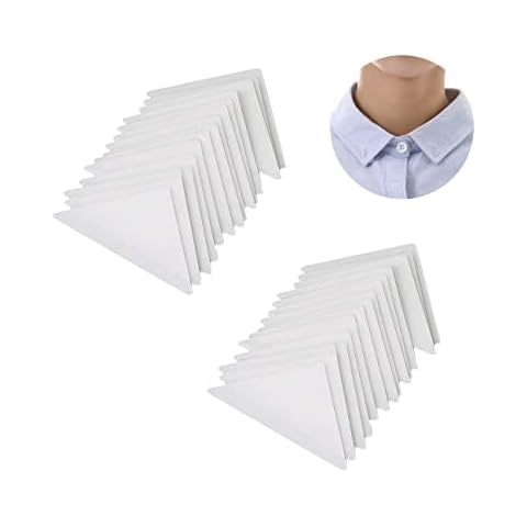 FENGCHUANG 80 Pcs Collar Stay Stickers Cover