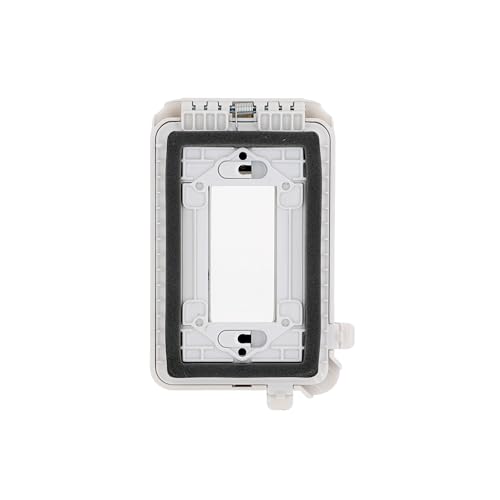 TAYMAC ML500W Single-Gang Mount 16-in-1 Flat Nonmetallic Weatherproof Vertical/Horizontal, 1-Pack, White