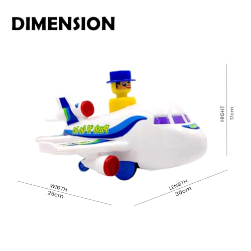 Image of ToyBharat Push N Go Jet - Realistic Multicolour Travel Toy for Kids 1-6 Years, Safe, Durable & Fun