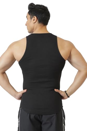 Image of FUAARK Ribbed Slim Fit Gym & Workout Tank for Men's -