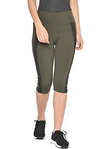 Image of CHKOKKO Women's Skinny Fit Polyester Workout Capri