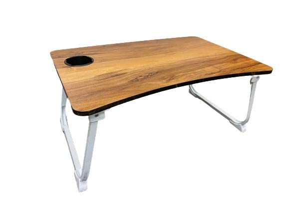 Portable, Foldable Laptop Table with Cup Holder | Study Table, Bed Table | Ergonomic & Rounded Edges | Non-Slip Legs (Brown,Pack of 1) (B0BS3NXL7Y) Amazon Price History, Amazon Price Tracker