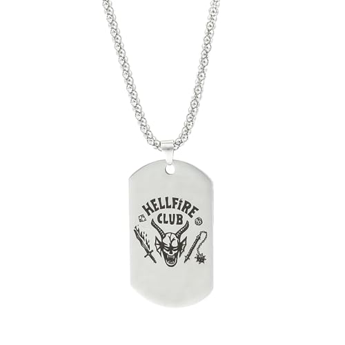 bicup Halskette Ketten Schmuck Herren Frauen Anhänger necklace Kette Choker Halskette Anhänger Zubehör Geschenk für Fans StrangerThings