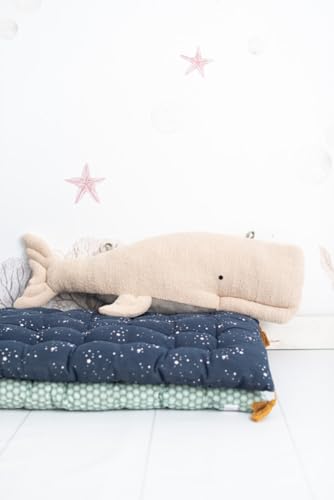 Peluche murale béluga lot de 2 déco chambre enfant océan