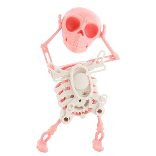 NAIHOD Dancing Skeleton Toy, 3D Swinging Wind Up Skeleton Desktop Spring Clockwork Toy for Desk Decoration and Stress Relief