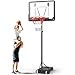 Basketballkorb Outdoor Kinder Basketball ständer: 150-210 cm Höhenverstellbar Basketballständer mit 80x60 cm bruchsichere Rückwand, Vergrößerter Basis und Rollen für Kinder/Jugendliche Ask 5 günstig Kaufen-Basketballkorb Outdoor Kinder Basketball ständer: 150-210 cm Höhenverstellbar Basketballständer mit 80x60 cm bruchsichere Rückwand, Vergrößerter Basis und Rollen für Kinder/Jugendliche