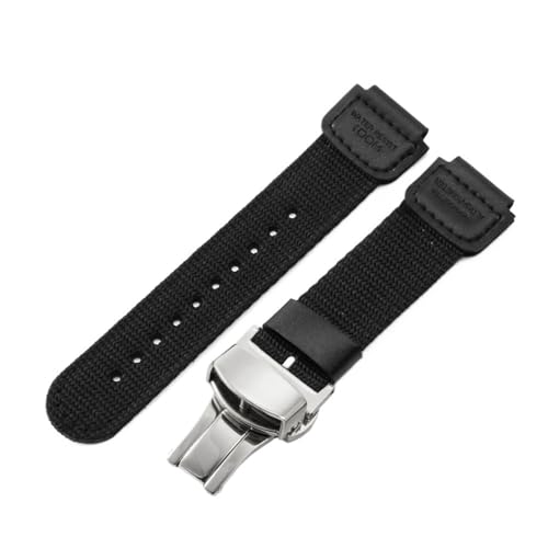 Bracelet de remplacement étanche en nylon avec bords surélevés 18mm