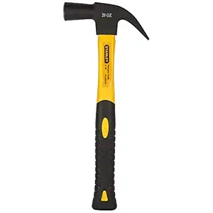 STANLEY 51-187 Fibreglass Nail Hammer 560gms (Yellow & Black)