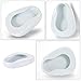 EXCEART Portable Urinal Bedpan for Men and Women Smooth Non-Stick Surface Large Capacity Bedridden Patient Urine Container with Anti-Spill Design Enamel Material for Elderly and Pregnant Care