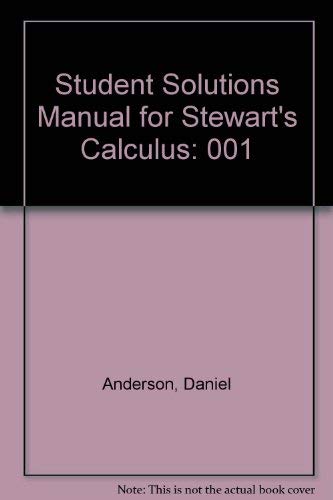Student Solutions Manual for Stewart's Calculus 0534066917 Book Cover