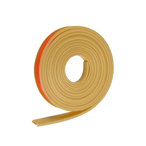 Image of uxcell U Shape Furniture Edge Banding, 4M Self Adhesive Flexible Edging Trim, 5x18mm TPE Edge Guards for Cabinets Furniture Repair Restoration, Beige