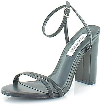 Steve Madden Women's Caandid Heeled Sandal, Black Leather, 7.5 | Image 2