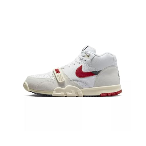 Nike DZ2547-100 Air Trainer 1 Herrenschuhe, Weiß/Universitätsrot/Schwarz/Kokosmilch, Größe 40, 40 EU