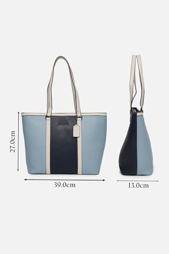 Image of Allen Solly Women's Spacious Work Tote Handbag | Vegan Leather | Textured Finish | Lightweight & Durable | Everyday Use