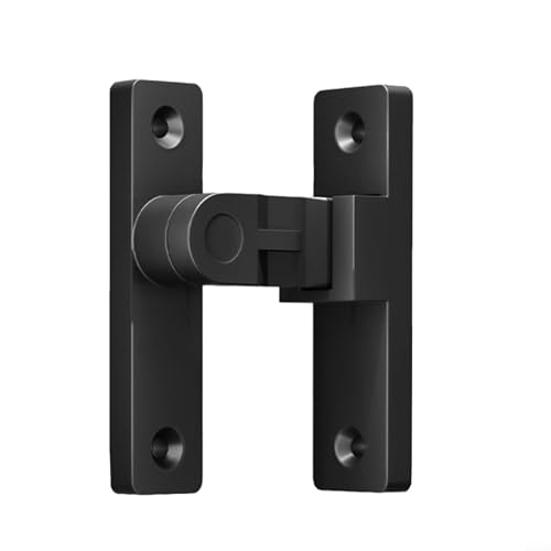 Perno de puerta de baño de aleación de zinc Diseño elegante vintage con mecanismo antirrobo seguro (negro)