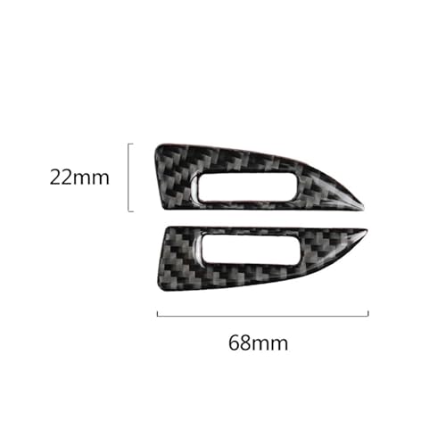 Autocollant ventilation Mazda 3 Axela 2014-2018 en carbone | Insert habitacle auto