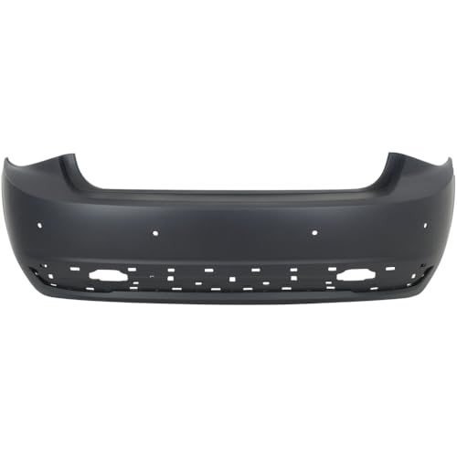 Image of Compatible with Chevrolet Cruze 2013-2014 Rear Bumper Cover | Primed, With Parking Sensor Holes, Ready to Paint, OEM 95324779, GM1100952